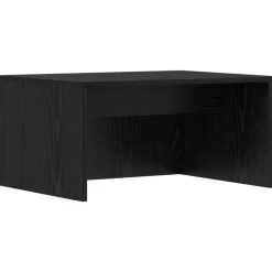 vidaXL Väggmonterat skrivbord 60 x 45 x 30 cm Konstruerat trä Svart ek