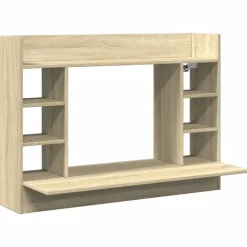 Clearance vidaXL Väggmonterat skrivbord sonoma-ek 105x48x75 cm konstruerat trä Sonoma ek