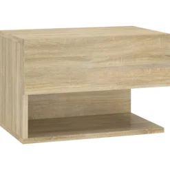 Outlet vidaXL Väggmonterat sängbord sonoma-ek Sonoma ek
