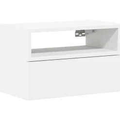 Hot vidaXL Väggmonterat sängbord 45x26x28,5 cm Vit