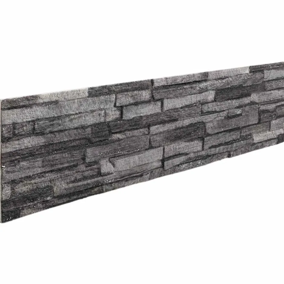 Outlet vidaXL Väggpaneler 10 pcs 100 x 25 cm EPS Skum Antracit