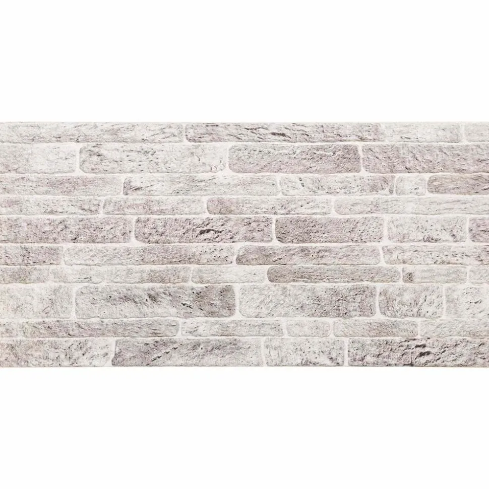 vidaXL Väggpaneler 10 pcs Ljusgrå och vit. 100 x 50 cm EPS Skum