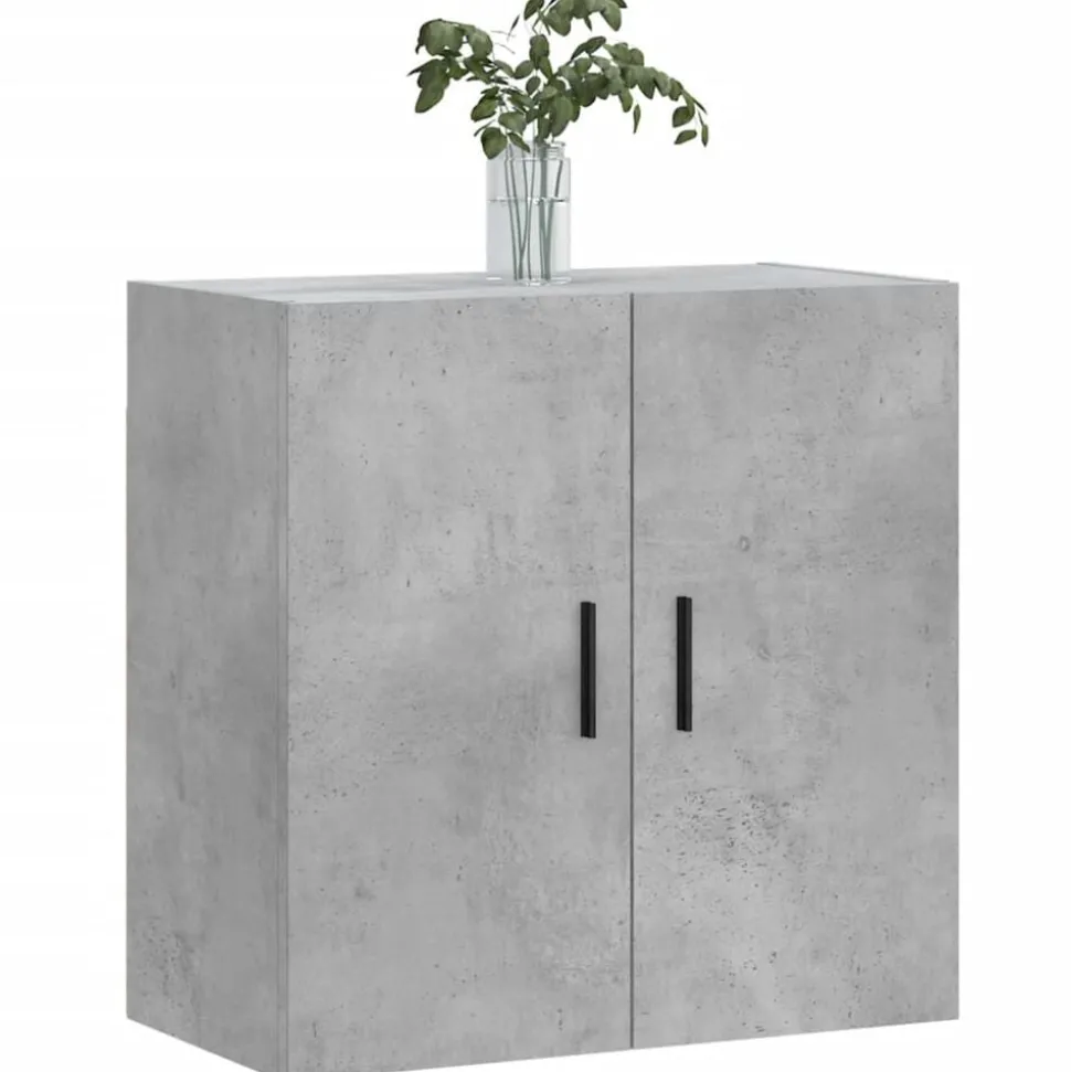 vidaXL Väggskåp betonggrå 60x31x60 cm konstruerat trä