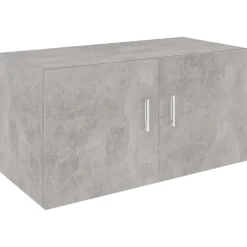 New vidaXL Väggskåp 80x39x40 cm konstruerat trä Betonggrå