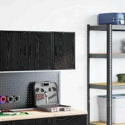 Sale vidaXL Väggskåp för garage konstruerat trä Svart