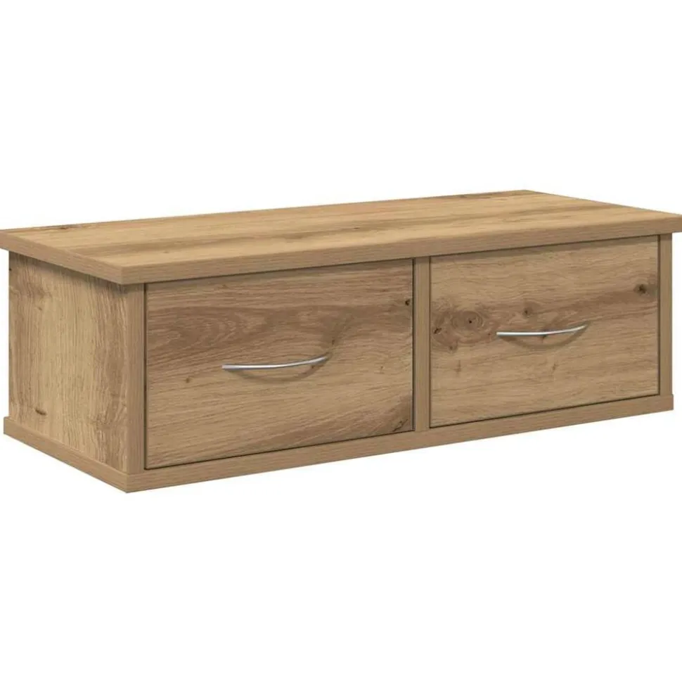 vidaXL Väggskåp hantverksmässig ek 60x26x18,5 cm konstruerat trä