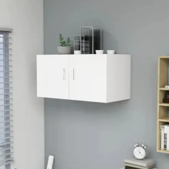 vidaXL Väggskåp vit 80x39x40 cm konstruerat trä