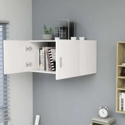 vidaXL Väggskåp vit 80x39x40 cm konstruerat trä