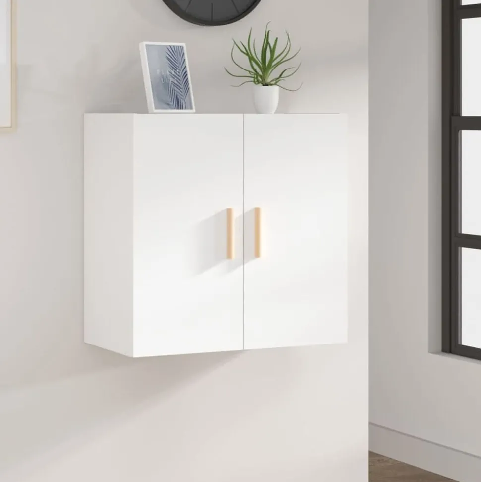 vidaXL Väggskåp vit 60x30x60 cm konstruerat trä