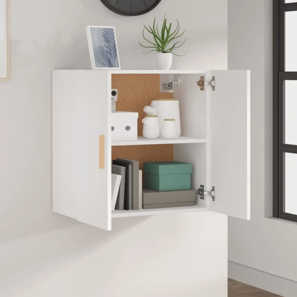 vidaXL Väggskåp vit 60x30x60 cm konstruerat trä
