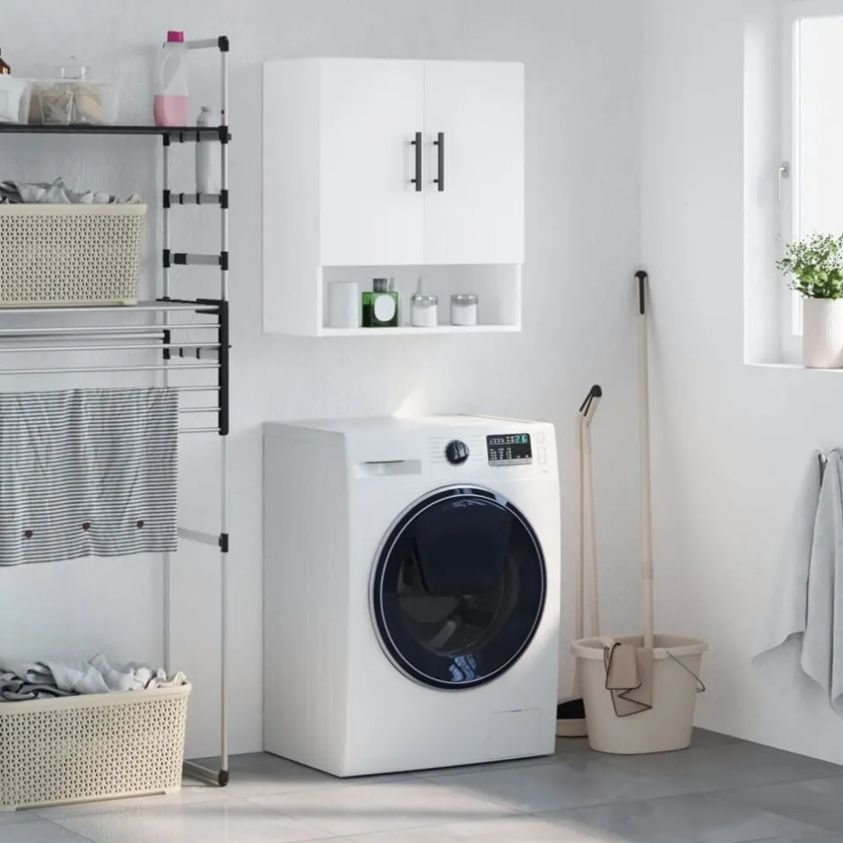 Discount vidaXL Väggskåp 60x31x70 cm konstruerat trä Vit