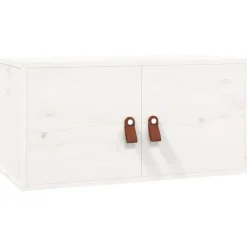 vidaXL Väggskåp vit 60x30x30 cm massiv furu