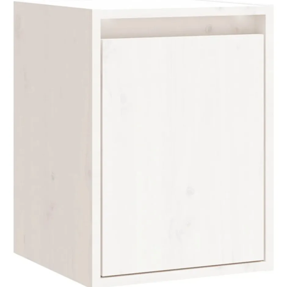 Sale vidaXL Väggskåp 30x30x40 cm massiv furu Vit