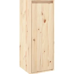 Online vidaXL Väggskåp 30x30x80 cm massiv furu Naturfärg