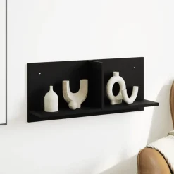 vidaXL Väggskåp 70x16,5x30 cm svart konstruerat trä
