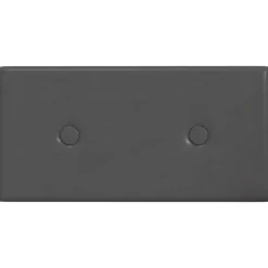 New vidaXL Väggsänggavel 12 pcs 30 x 15 cm Konstläder Grå