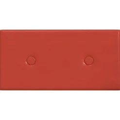 vidaXL Väggsänggavel 12 pcs Röd 30 x 15 cm Konstläder