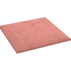 vidaXL Väggsänggavel 12 pcs Rosa 30 x 30 cm Sammet
