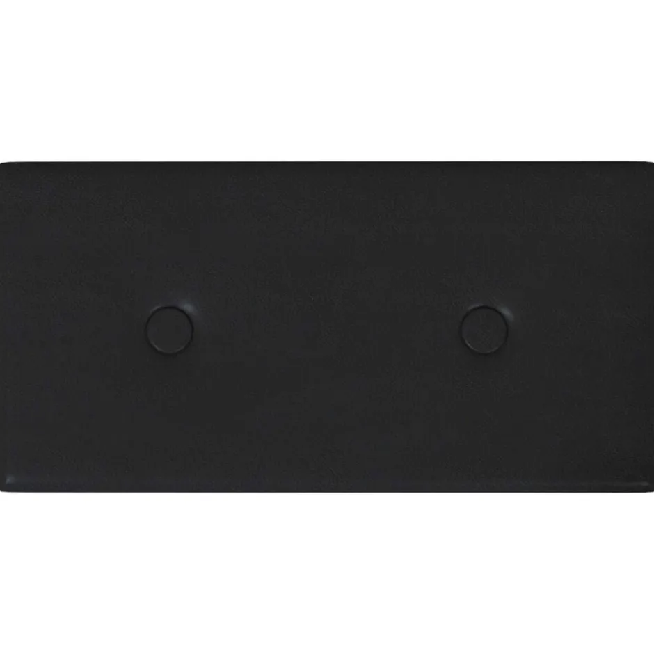 Sale vidaXL Väggsänggavel 12 pcs 30 x 15 cm Konstläder Svart