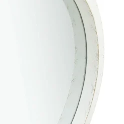 Discount vidaXL Väggspegel med rem 40 cm Vit