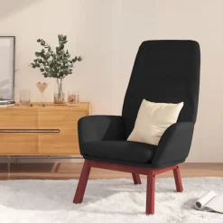 vidaXL Vilstol svart tyg