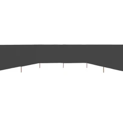 vidaXL Vindskydd 6 paneler tyg 800x80 cm grå
