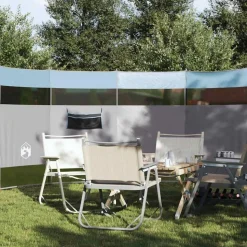 vidaXL Vindskydd blå 366x152x152 cm vattentät