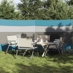 Outlet vidaXL Vindskydd för camping 340x130 cm vattentät Blå