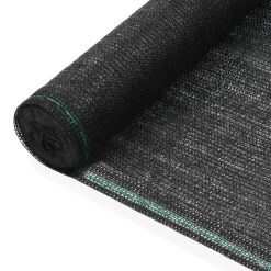 vidaXL Vindskydd för tennisplan HDPE 1x25 m svart