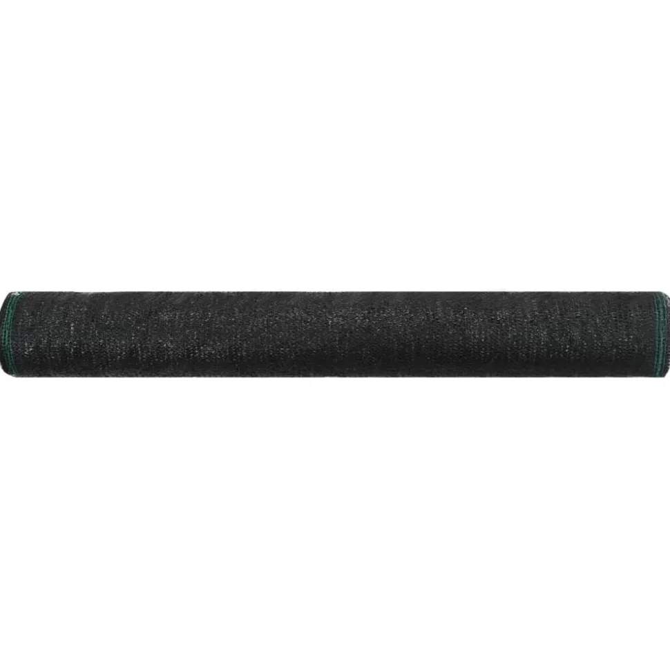 vidaXL Vindskydd för tennisplan HDPE 1x25 m svart