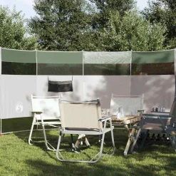 vidaXL Vindskydd grön 366x152x152 cm vattentät