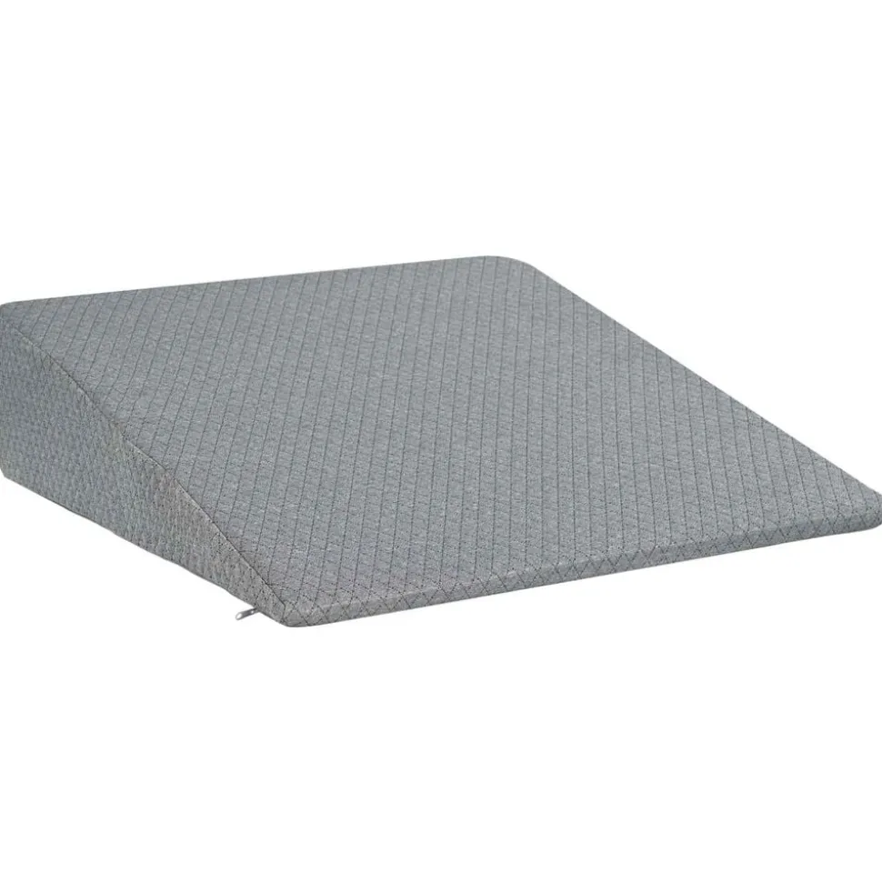 vidaXL Vinklad Kudde Enfärgad Grå 69 x 64 x 19 cm Minneskum