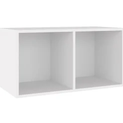 vidaXL Vinylhylla vit 71x34x36 cm konstruerat trä