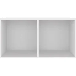 vidaXL Vinylhylla vit 71x34x36 cm konstruerat trä
