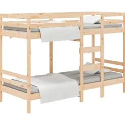 vidaXL Våningssäng utan madrass 90x200 cm massiv furu