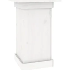 vidaXL Växtställ vit 40x40x60 cm massiv furu