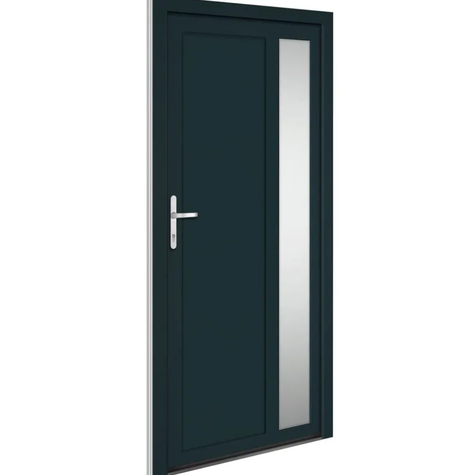 Best vidaXL Ytterdörr 98x200 cm PVC Antracit