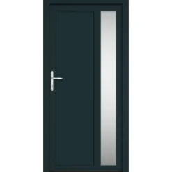 Best vidaXL Ytterdörr 98x200 cm PVC Antracit