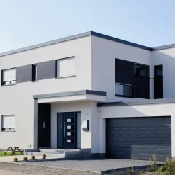 vidaXL Ytterdörr antracit 100x200 cm aluminium och PVC