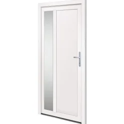 vidaXL Ytterdörr vit 98x200 cm PVC
