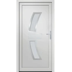 vidaXL Ytterdörr vit 98x200 cm PVC