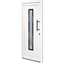 vidaXL Ytterdörr vit 88x200 cm PVC