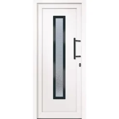 vidaXL Ytterdörr vit 88x200 cm PVC