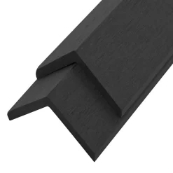 vidaXL Ytterhörnlist 5 st WPC 170 cm svart