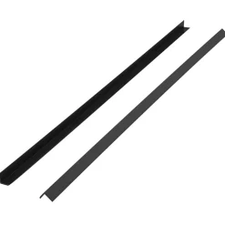 vidaXL Ytterhörnlist 5 st WPC 170 cm svart